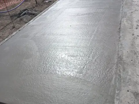 Slab poured