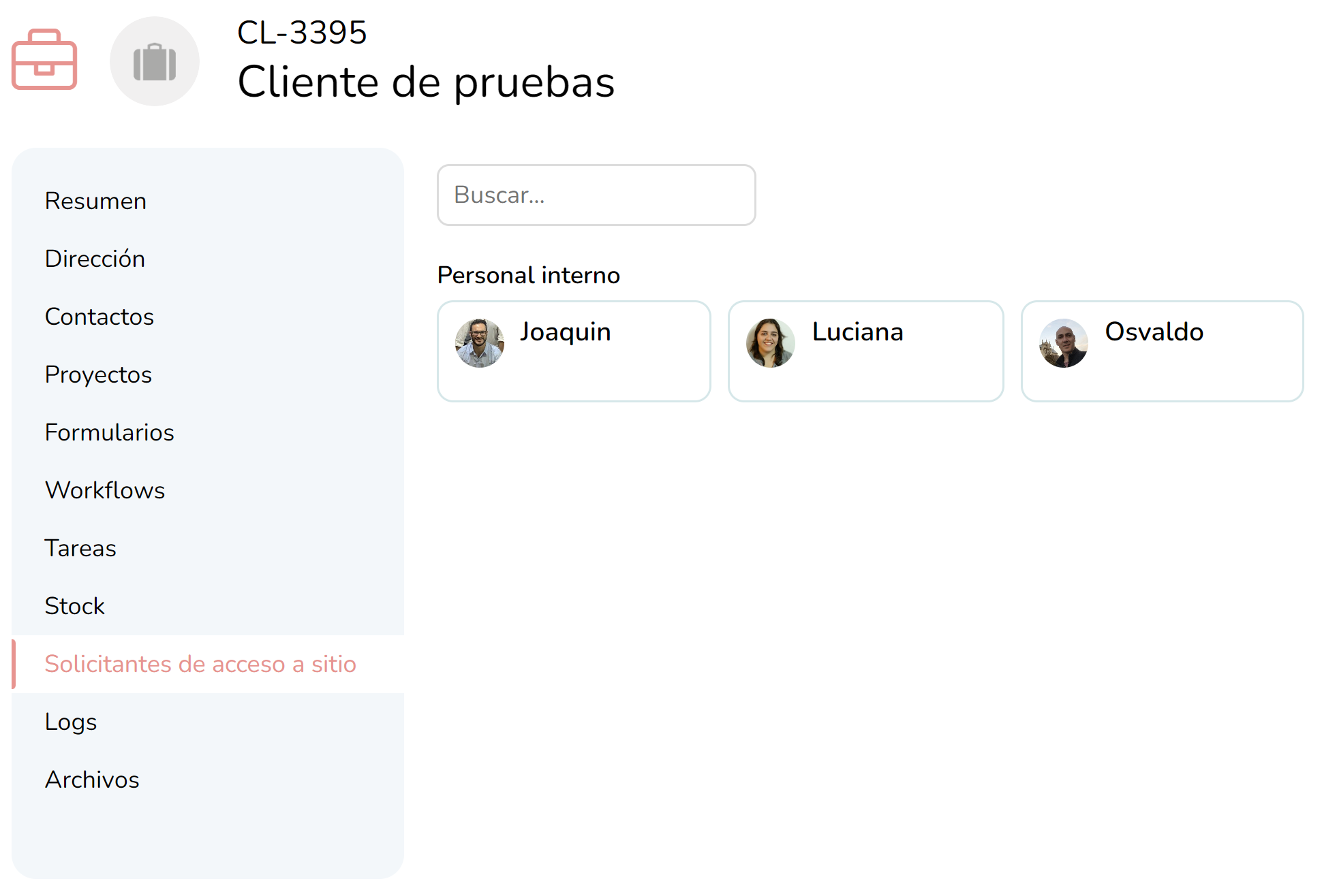 Gestão de Acesso ao Site